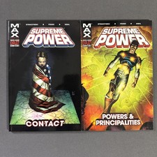 2 SUPREME POWER TPB VOL 1 + 2 (2004) MAX COMICS - MARVEL STRACZYNSKI