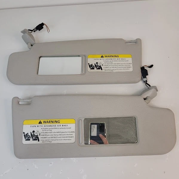 Parasol Volkswagen Beetle 2004-2010 con par de espejos vinilo gris OEM Foto 2 de 3