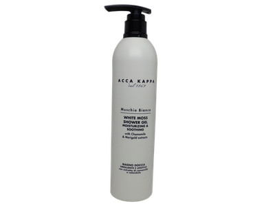 Acca Kappa White Moss Shower Gel 10oz (300m) Pump Bottle (2 Pack Total 20oz)
