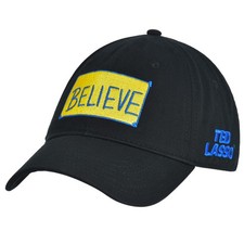 Ted Lasso Baseball Cap, Believe Print Adult Cotton Adjustable Dad Hat with Cu...