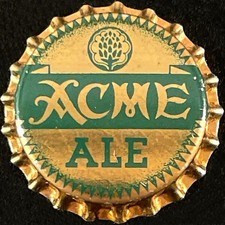 ACME ALE TAPPO BOTTIGLIA BIRRA SUGHERO INUTILIZZATO LOS ANGELES/SAN FRANCISCO CALIFORNIA CROWNS