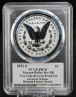 2023-S Reverse Proof Morgan Silver Dollar PCGS PR70 Advanced Release $1 Coin