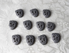 Set of 11 Vintage Silver Metal Buttons --Item# 7-14