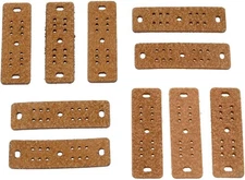 MUXSAM 5pcs Slingshot Pouches Light Soft Microfiber Leather 10-Pack, Gray 