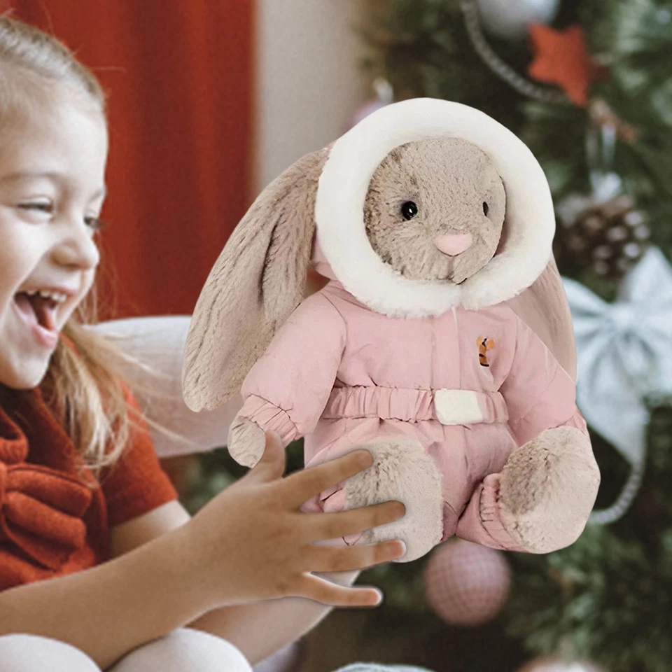 Jell ycat Snow Suit Beige Bunny Plush - Bashful BNWT Stuffed Animal Toy - Image 4 of 4