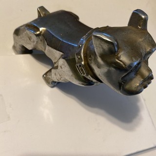 Original Vintage Chrome MACK Truck Bulldog Hood Ornament Patent 87931