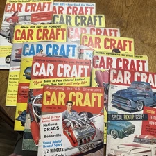 1958 CAR CRAFT MAGAZINE 11 Months LOT OF 11 VINTAGE DRAG RACING AUTOMOTIVE