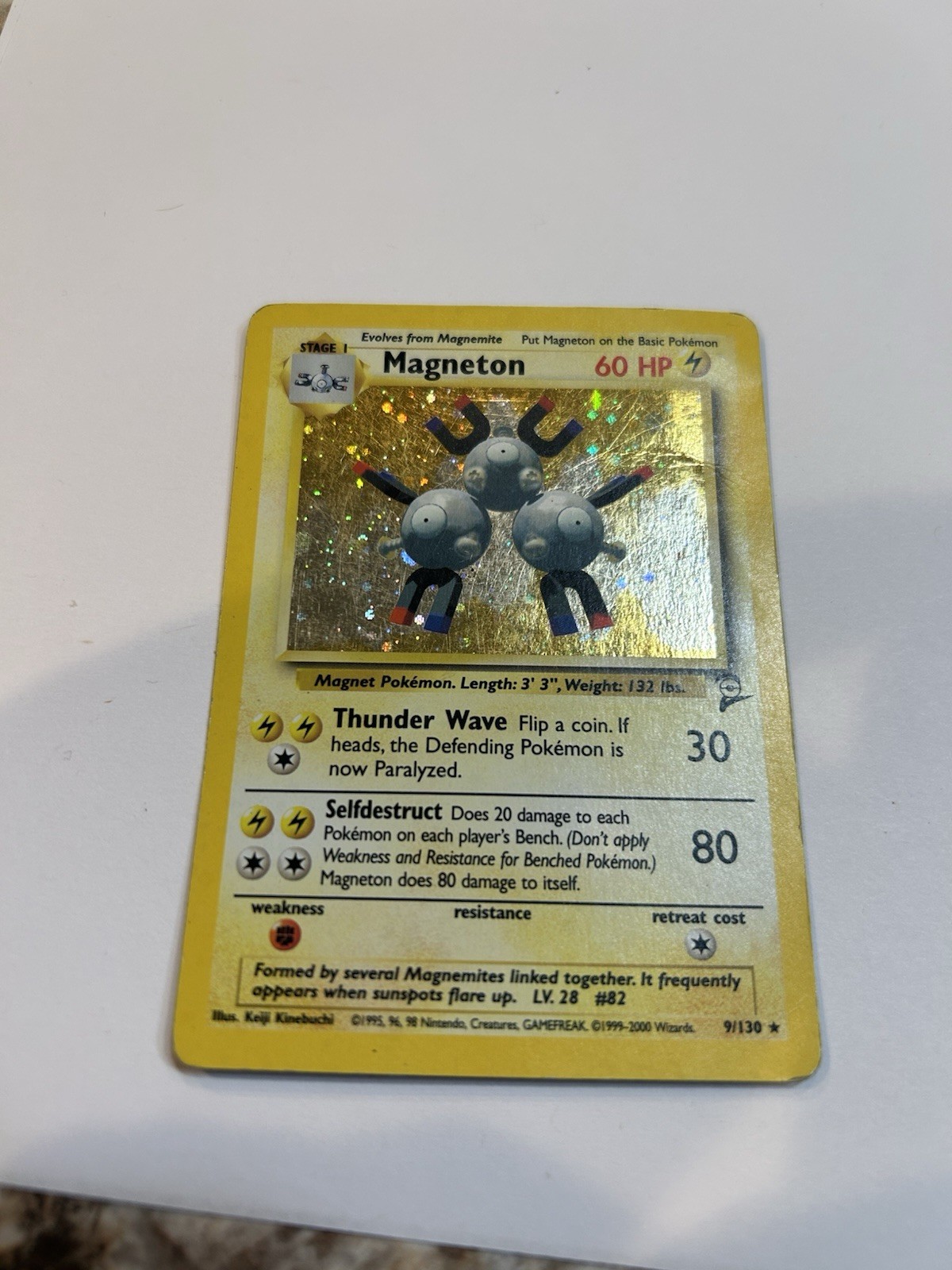 Magneton - Base Set 2 Holographic #9/130 Near Mint Condition