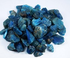 LOT Natural Blue Apatite Raw Mined from medagaskar Earth Loose Gemstone