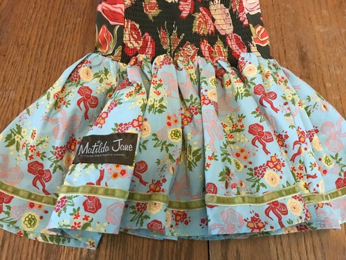 Girls MATILDA JANE Sz 4 Sun Dress Halter Adjustable Tie Strap/ Fun Boho Style EC - Picture 7 of 9