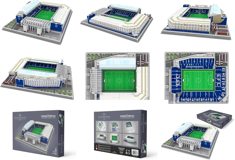Official Licensed Everton Goodison Park 3D Stadium Jigsaw Puzzle - Image 3 of 3