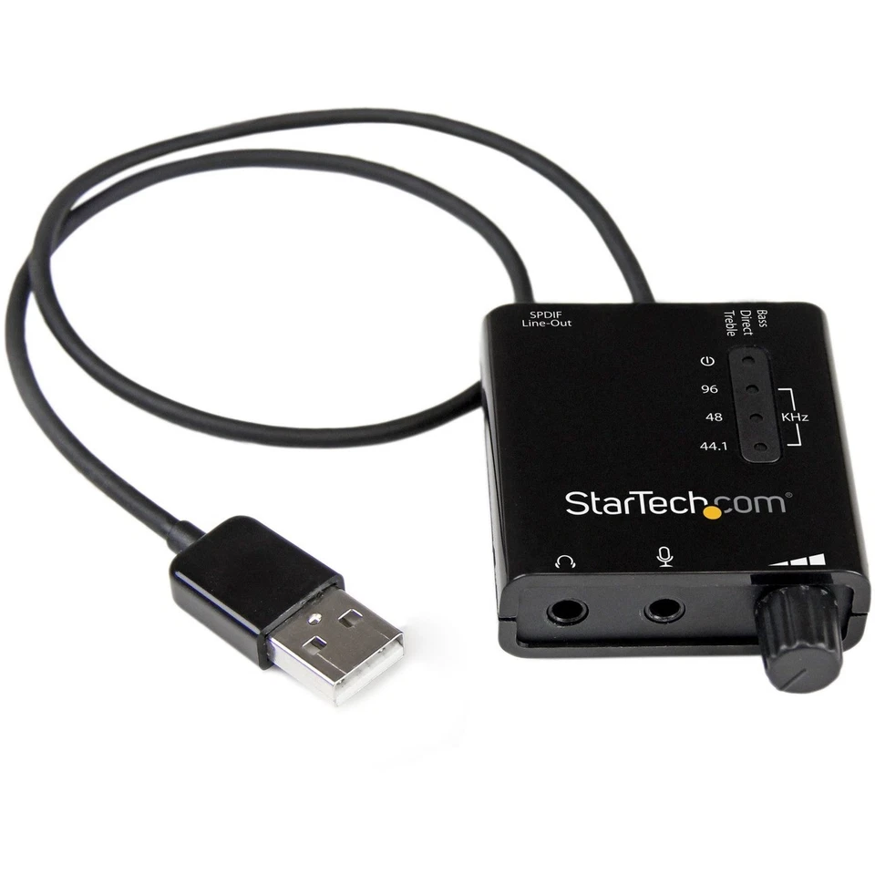 StarTech USB Stereo Audio Adapter External Sound Card with SPDIF Digital Audio - Image 2 of 4