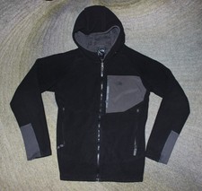 The North Face Boys Black Fleece Hooded Full Zip Jacket -Size XL 18-20 - EUC 2