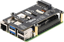 PCIe M.2 HAT for Raspberry Pi 5, NVMe SSD PIP PCIe Peripheral Board With Extra