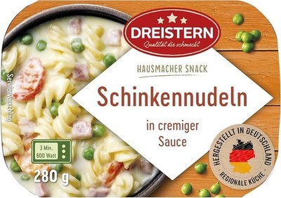 Dreistern Schinkennudeln - Nudeln Pasta in cremiger Sauce - 280g