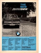 1965 Bmw 1800 1800 Ti Classic Original Print Ad 1965 Bmw 1800 1800 Ti Classic Original Print Ad