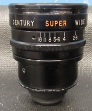 Century super wide angle 5.7mm fl.8 camera lens