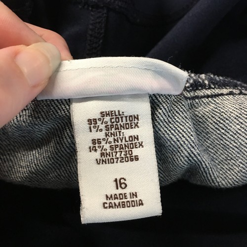 Isabel Maternity Capri Jeans Womens 16 (actual 35x22.5) Blue Denim High Rise - Picture 15 of 18