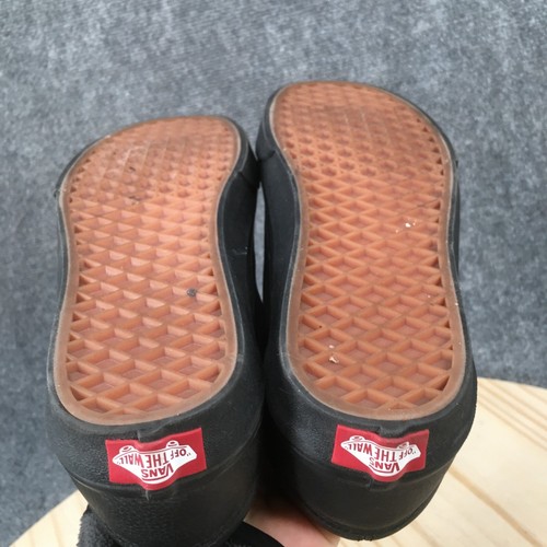 Vans Schuhe Herren 6 Damen 7,5 Old Skool Skateboarding schwarz Leder Schnürschuhe - Bild 11 von 16