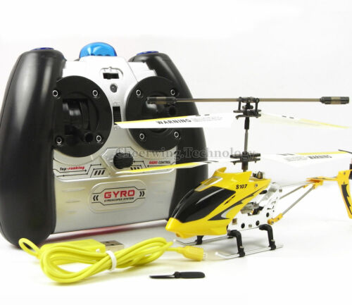 Syma RC Helicopter S107G 3.5CH Alloy Remote Control Gyro Toys Kids Gift for Kids - Picture 11 of 26