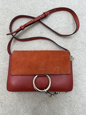 Authentic Gently Loved Chloe Suede Faye Small Crossbody Bag