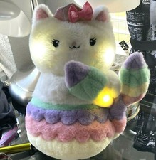 Glow Brights Cat Meowmaid Mermaid Kitten Plush Lights Sound FAO Schwarz osb2
