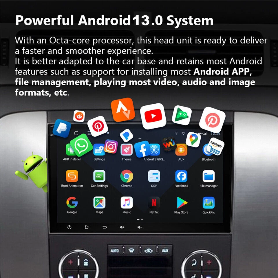 Carplay For Chevrolet Impala 2006-2013 Android Car Stereo Radio GPS Navi WIFI Foto 4 de 4