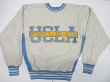 Vintage 90's MISTER FOX "UCLA Bruins" Crewneck Tackle Twill Sweatshirt Sz. XLrg.