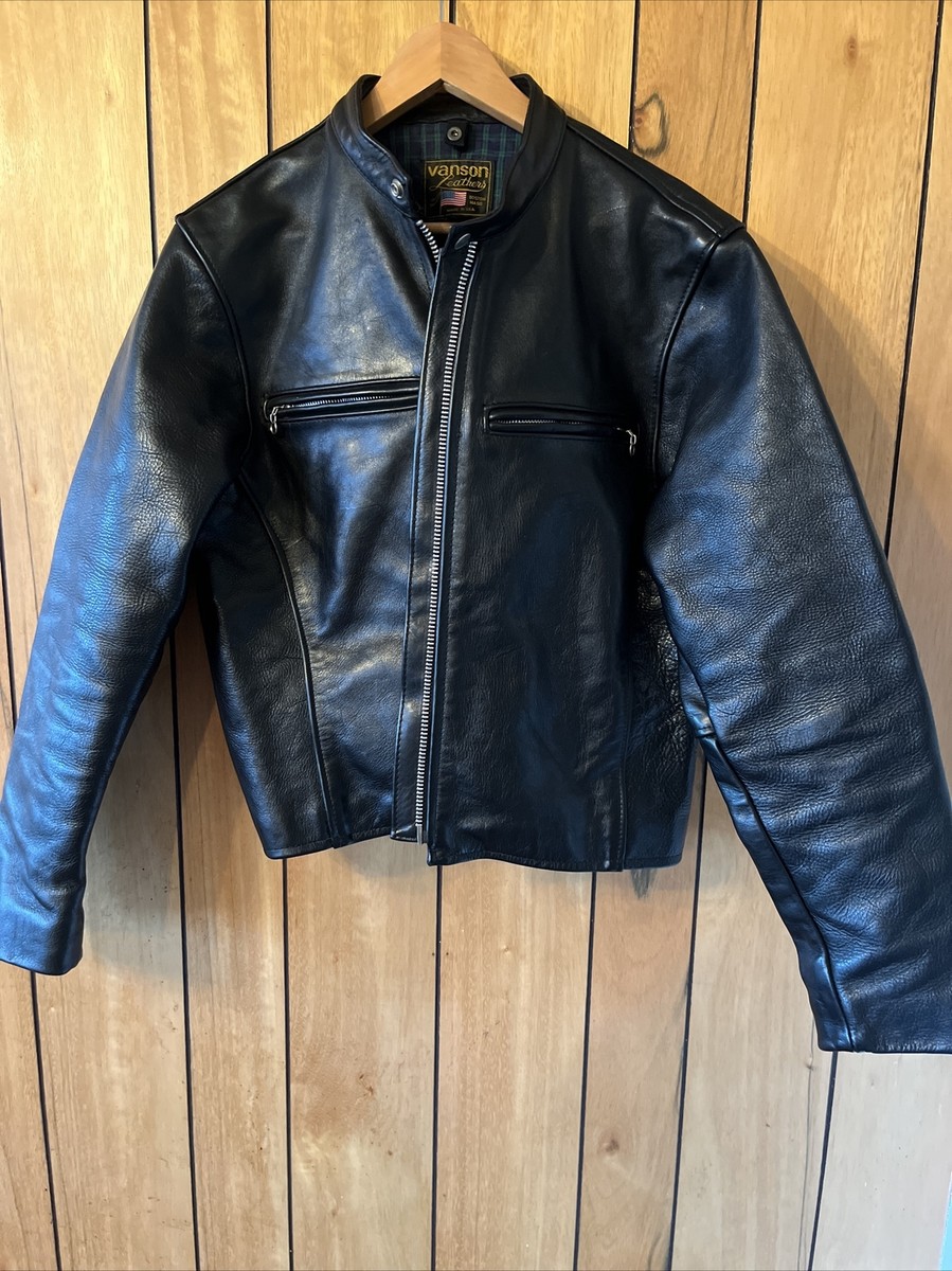Vanson Leather Jacket Size 44 | eBay UK