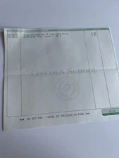 Lincoln School Providence RI January 1997 Ephemera - School Book Store receipt