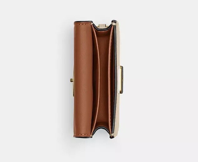 Coach Ivory Leather Bandit Card Case Belt Bag Wallet NEW