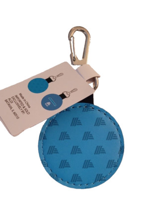 ALDI Gear Blue Circle Quarter Holder Keeper Keychain Spring 2024