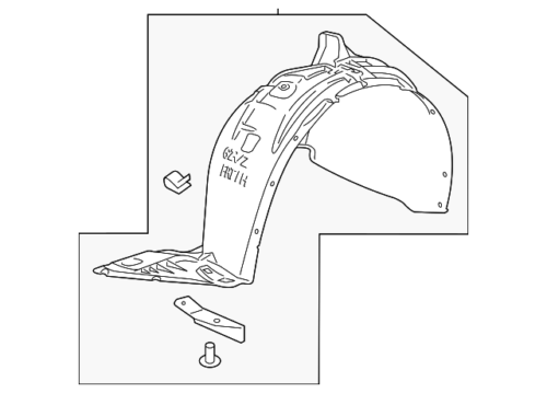 GM Driver Side Fender Liner 42689378 | eBay