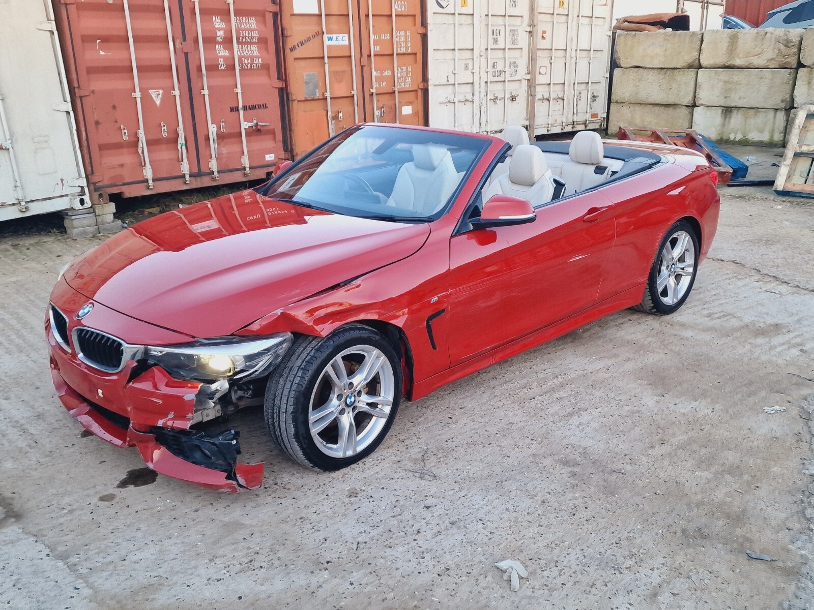 2018 18 BMW 4 SERIES 420I M SPORT F33 LCI CONVERTIBLE LIGHT DAMAGED