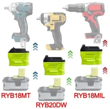 Battery Adapter for Ryobi 18V to for Dewalt For Milwaukee For Makita Power tool