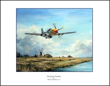 P-51 Mustang 'Ferocious Frankie' Fine Art Print A3