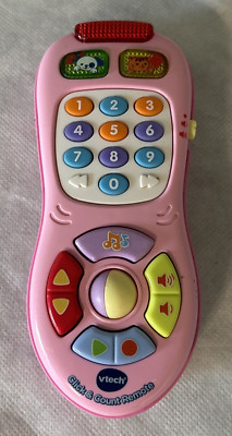VTech Click and Count Remote Baby Kids Toy Play Sing Learn Pink 