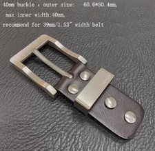 Pure Titanium Anti-Allergy Pin Buckle EDC Belt Buckle for 34mm/39mm Belt Tool