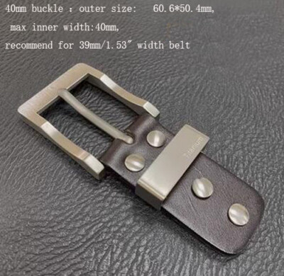 Pure Titanium Anti-Allergy Pin Buckle EDC Belt Buckle for 34mm