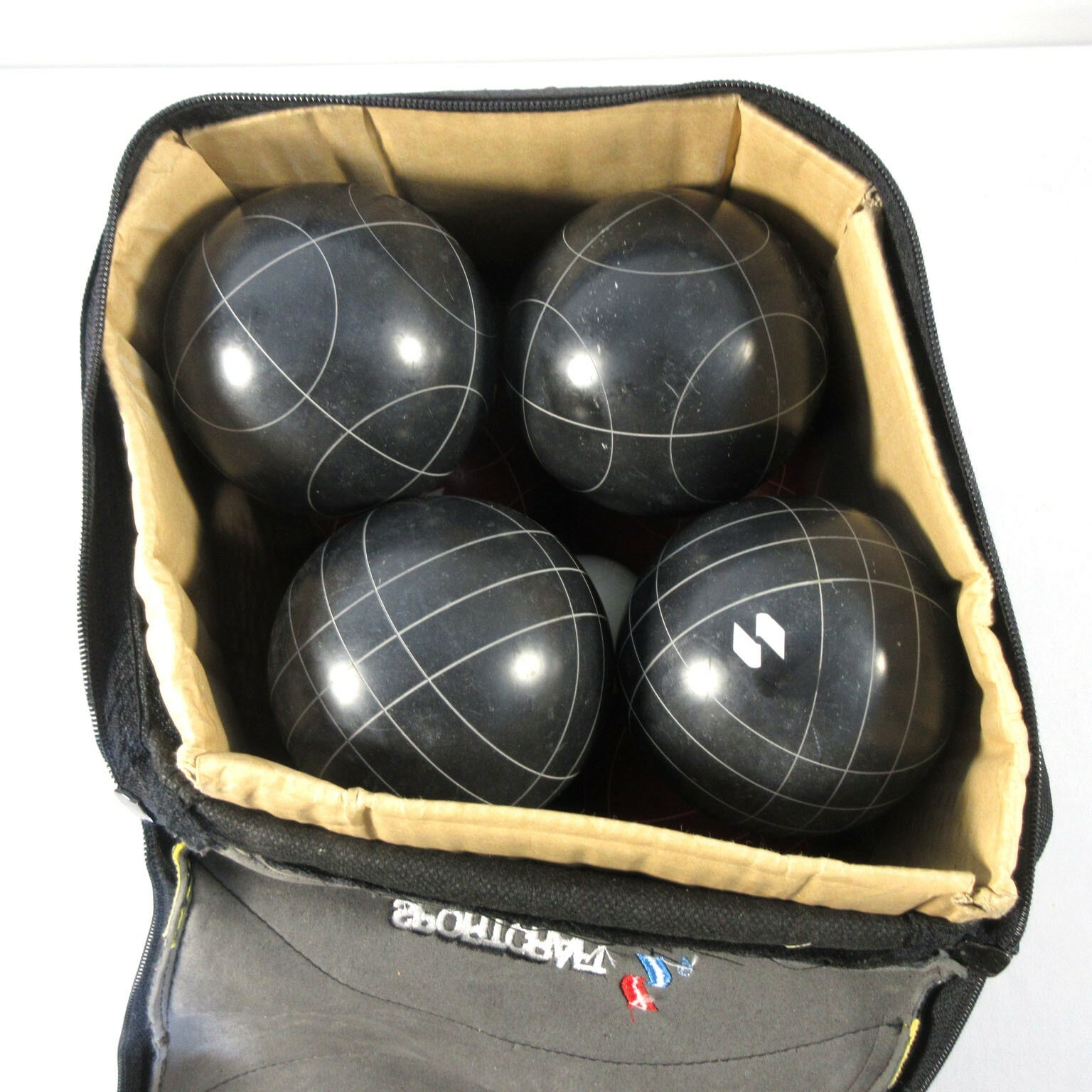 Vintage Sportcraft Bocce Ball Set With Case and Instructions 8 Balls 1