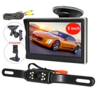 Car Backup Camera Rear View Parking System w/ Night Vision + 5" TFT LCD Monitor