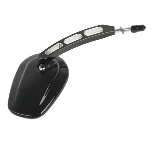 Gloss Black Rear View Mirrors Fit For Harley Touring Street Road Glide Sportster - Picture 7 of 7