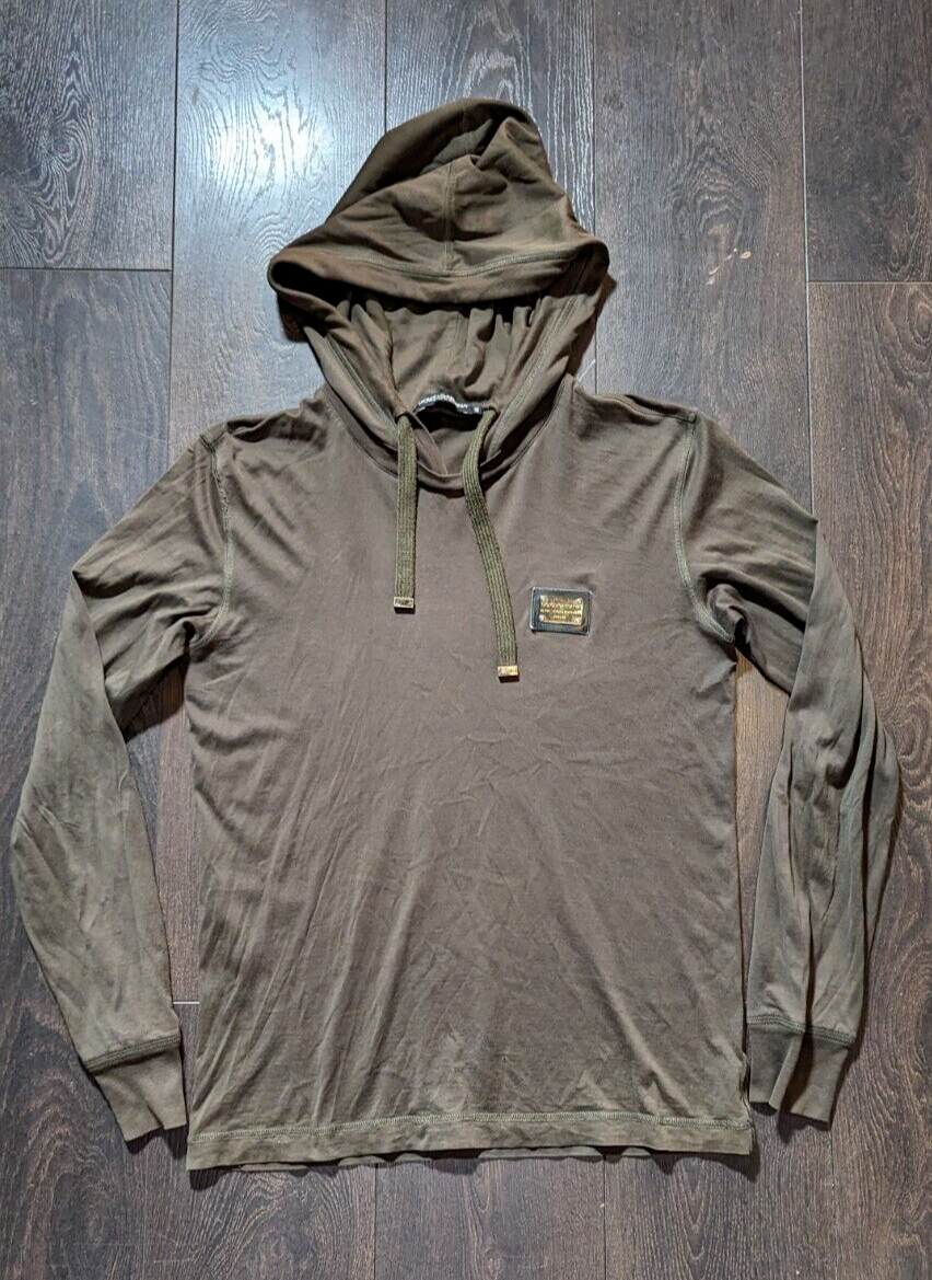 Dolce & Gabbana Gym Collection Tシャツ 46 Dolce & Gabbana Gym Collection Hooded T Shirt Green 46 Small