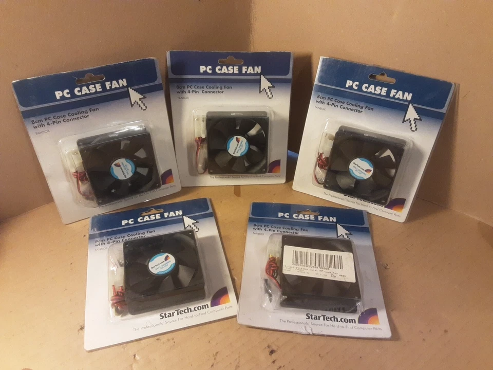 5 x PC Case Fan 9.2Cm PC Case Cooling Fan With 4 Pin Connector NEW StarTech.com - Image 4 of 4