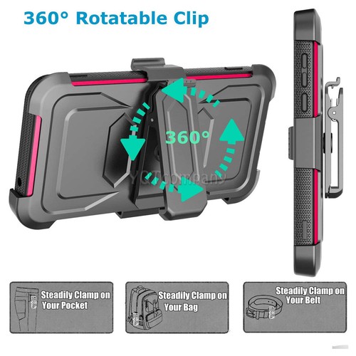 Funda híbrida resistente con clip para cinturón de vidrio templado para Samsung Galaxy Note 9 - Imagen 53 de 54