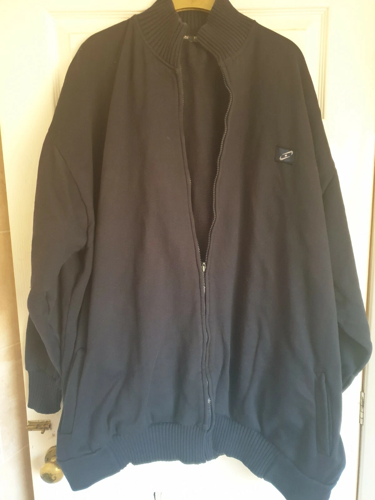 PERFECT COLLECTION - BLUE SWEATSHIRT ZIP FRONT JACKET - SIZE 7XL - CHEST 70"