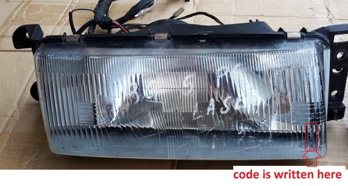 JDM Mazda Ford Laser BG-5PF stanley 1604 Plastic Headlights PAIR 1989 94 model - Picture 6 of 7