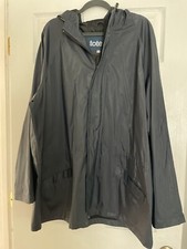 Totes Hooded Waterproof Lined Size Sz Xl Rain Jacket~ Navy Blue Rain Coat