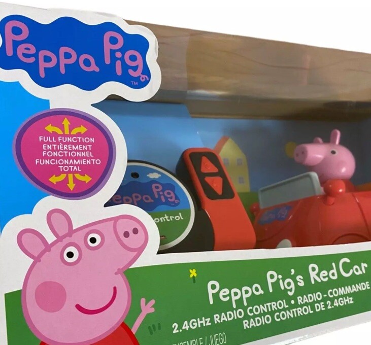 Peppa Pig’s Red Car Radio Control-Full Function Remote Wheelie Spin ...