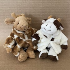 Russ Mooella Cow Gisella Giraffe Set 7'' Plush Stuffed Animals Heartfelt